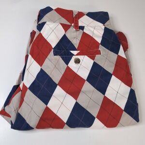 Loudmouth Golf Shorts Sz 34‎ Argyle Multicolor Stretch